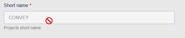 Project field - read only
